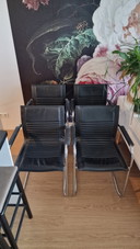 4x Walter Knoll Art Collection Dialog fauteuils