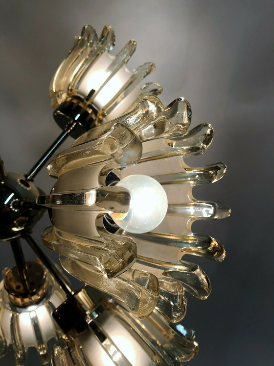 Image 1 of Massive vintage Spoetnik-kroonluchter