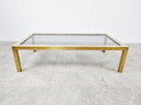 Vintage messing en chromen salontafel, jaren 70