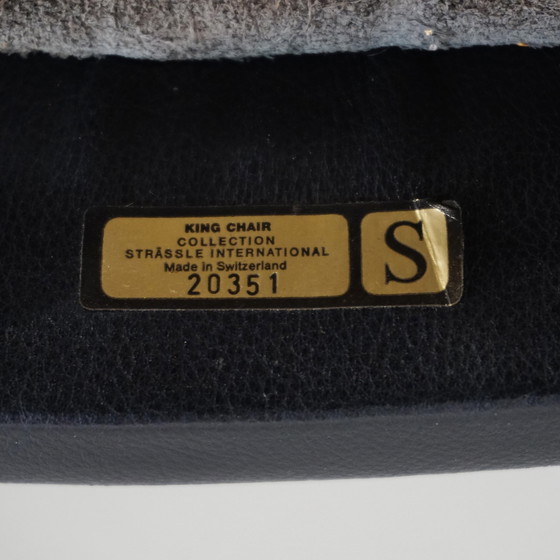 Image 1 of King chair fauteuil van Strassle by Andre Vandenbeuck