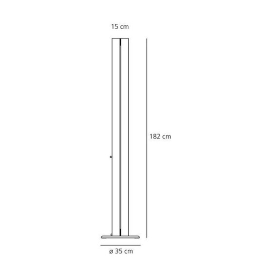 Image 1 of 2x Artemide Megaron Terra halogeen vloerlamp