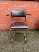 2x Tubax buisframe stoelen