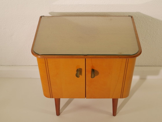 Image 1 of Vintage bijzetkastje/ladekast/nachtkastje, jaren 60, Duitsland