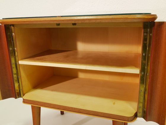 Image 1 of Vintage bijzetkastje/ladekast/nachtkastje, jaren 60, Duitsland