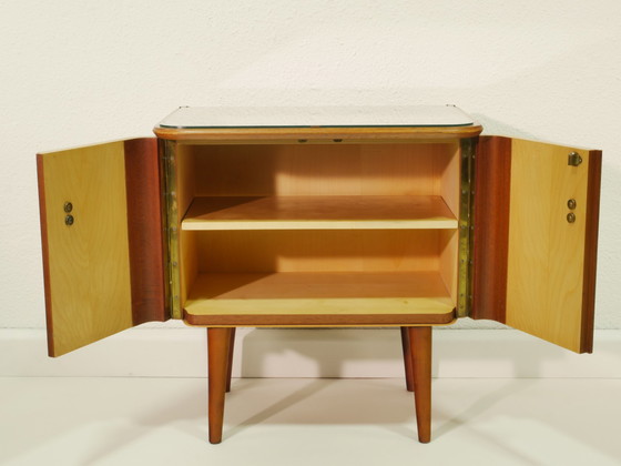 Image 1 of Vintage bijzetkastje/ladekast/nachtkastje, jaren 60, Duitsland