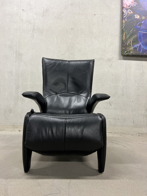 De toekomst Relax fauteuil zwart leer