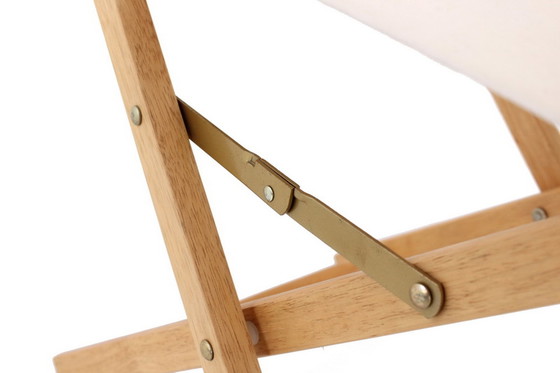 Image 1 of Vintage regisseursstoel / regisseursstoel met hoogwaardige linnen bekleding