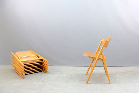 Image 1 of SE18 Klapstoelen van Egon Eiermann voor Wilde + Spieth, set van 8