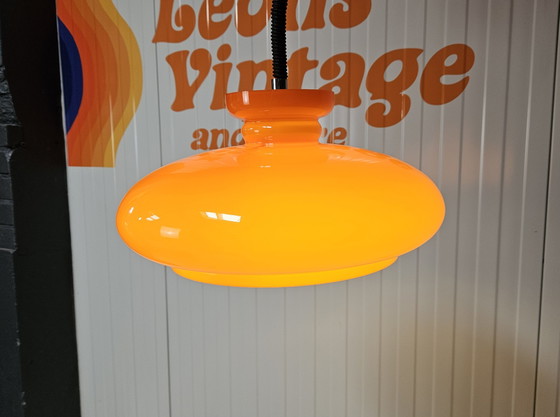 Image 1 of Raak Hanglamp oranje glas