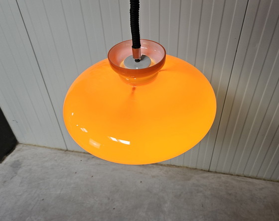 Image 1 of Raak Hanglamp oranje glas