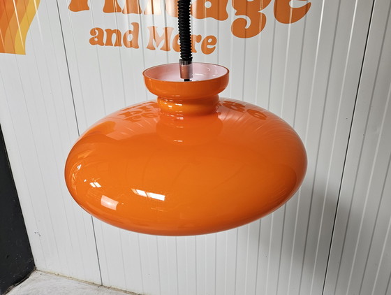 Image 1 of Raak Hanglamp oranje glas