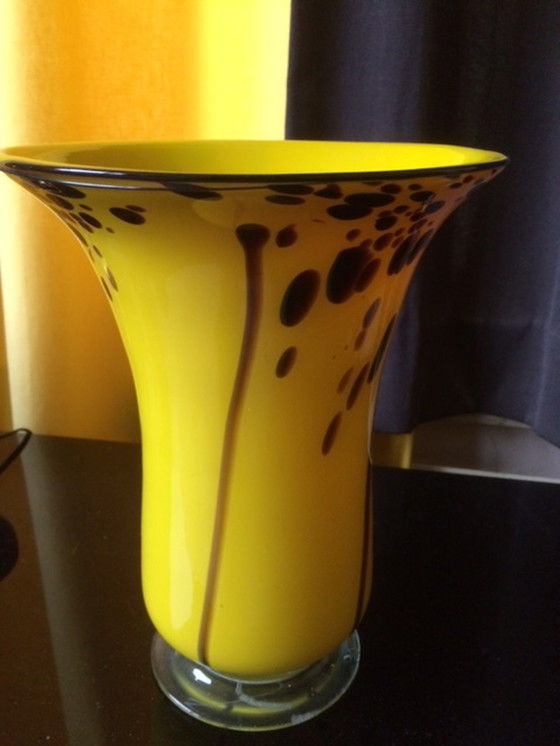 Image 1 of Vintage glazen vaas