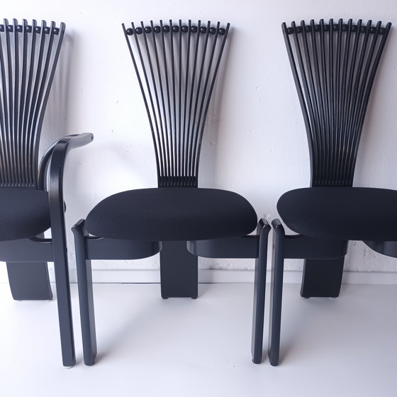 Image 1 of 4x vintage Totem Eetkamerstoelen