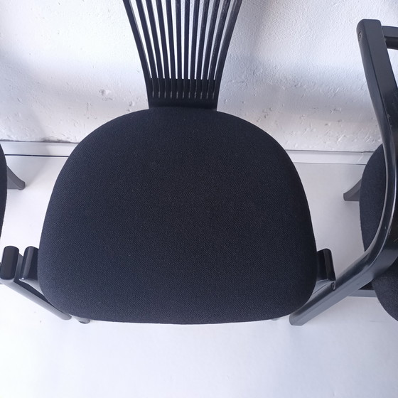 Image 1 of 4x vintage Totem Eetkamerstoelen