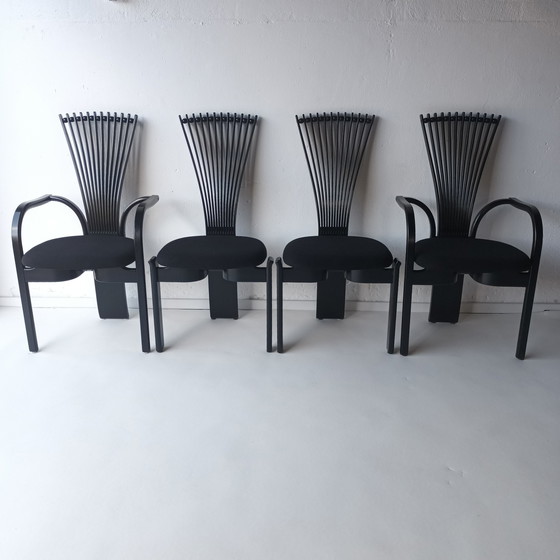 Image 1 of 4x vintage Totem Eetkamerstoelen