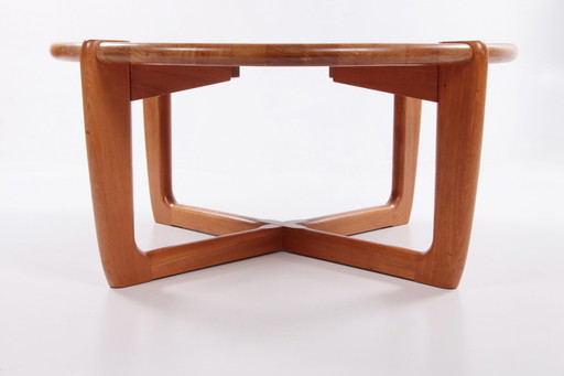 Deense Masieve Teakhouten design salontafel van Niels Bach,1970s