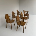 Brutalist eethoek met uitschuifbare tafel