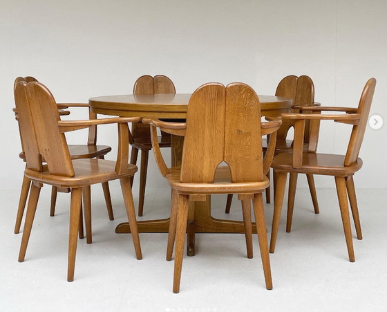 Image 1 of Brutalist eethoek met uitschuifbare tafel