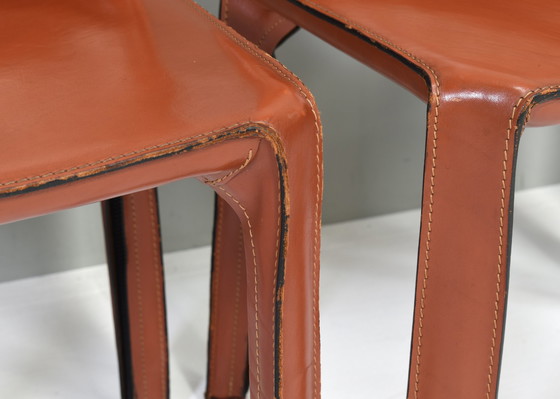 Image 1 of 6x Cassina CAB 412 stoelen van Mario Bellini