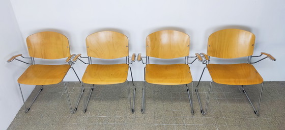 Image 1 of 4x Vintage eetkamerstoel