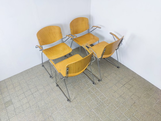 Image 1 of 4x Vintage eetkamerstoel