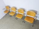 4x Vintage eetkamerstoel