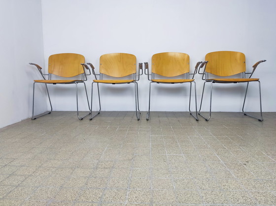 Image 1 of 4x Vintage eetkamerstoel