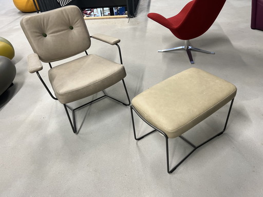 Bert plantagie Kiko plus fauteuil met hocker