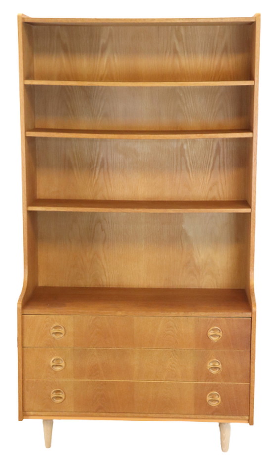 Image 1 of Hoge boekenkast 'Ringkobing' Deens vintage