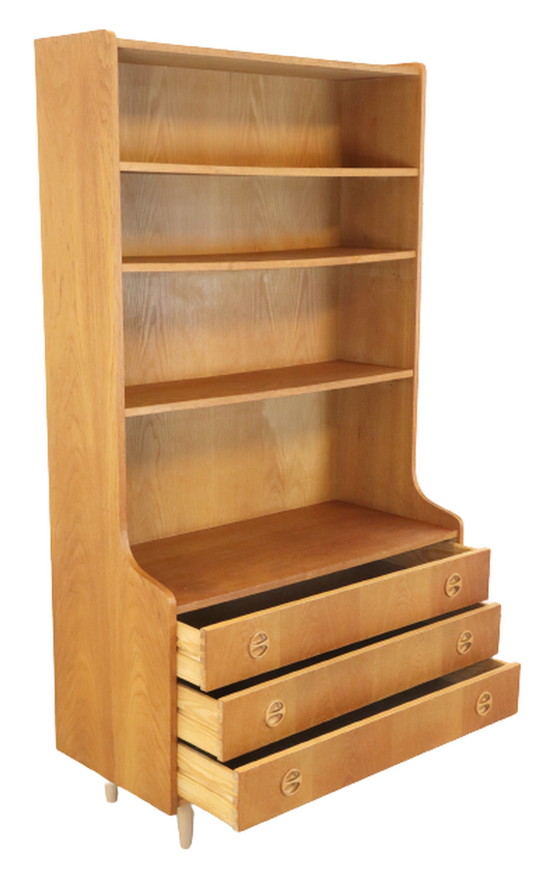 Image 1 of Hoge boekenkast 'Ringkobing' Deens vintage