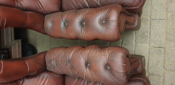 Image 1 of 2 vintage chesterfield fauteuils