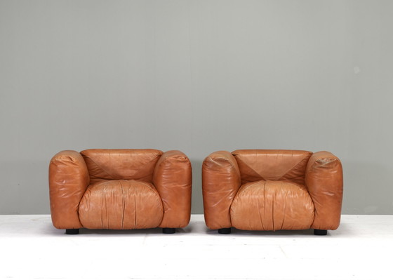 Image 1 of Mario Marenco Lounge Fauteuils van Arflex, Italië – circa 70's design