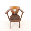 7x vintage brutalist stoel