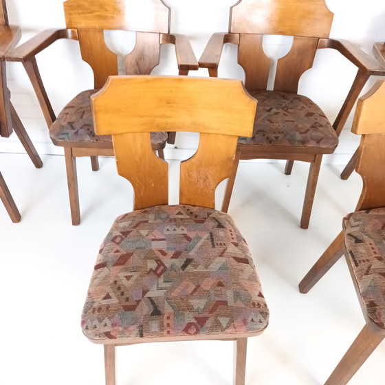 Image 1 of 7x vintage brutalist stoel