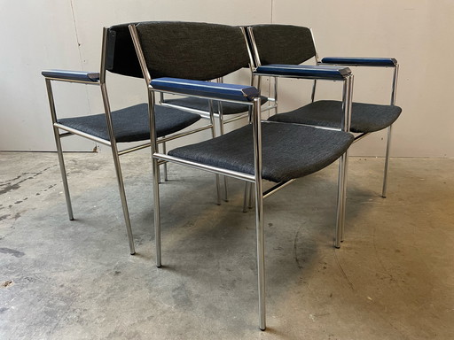 4x Gijs van der Sluis stoelen