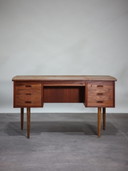 Vintage bureau teakhout