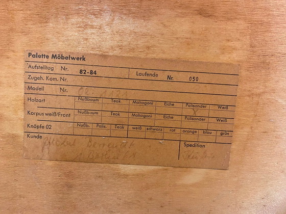Image 1 of Palet Möbelfabrik Dressoirs Midcentury Vintage