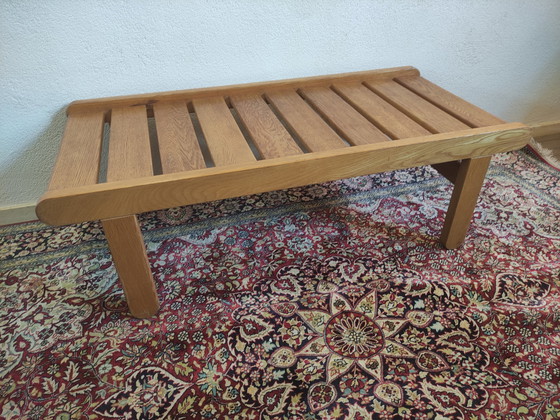 Image 1 of Bernt Petersen design slat bench coffee table