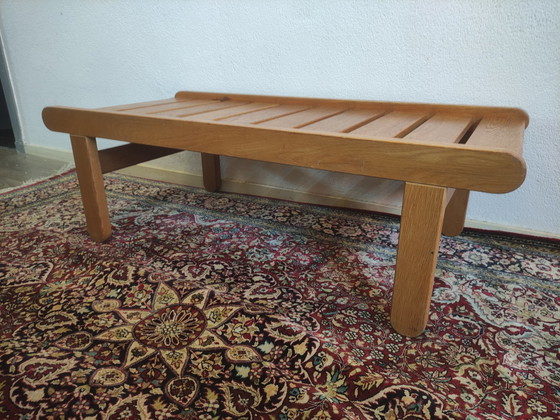 Image 1 of Bernt Petersen design slat bench coffee table