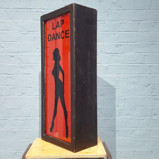 Image 1 of Vintage Soho Londen "Lapdance"  Lichtbak
