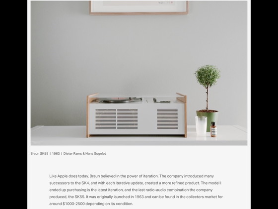 Image 1 of Braun SK55 tafel + audio meubel