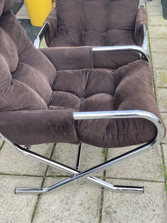 Image 1 of 2 x stalen buisstoelen