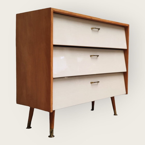 Image 1 of Mid Century schoenenkast