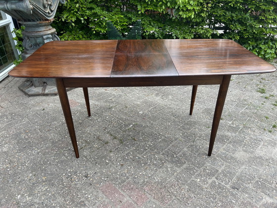 Image 1 of Mid Century eetkamertafel, Parlisander 