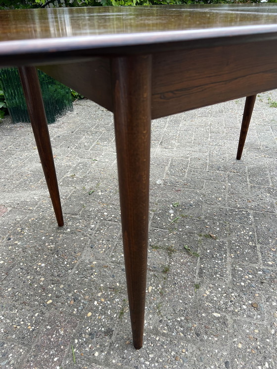 Image 1 of Mid Century eetkamertafel, Parlisander 