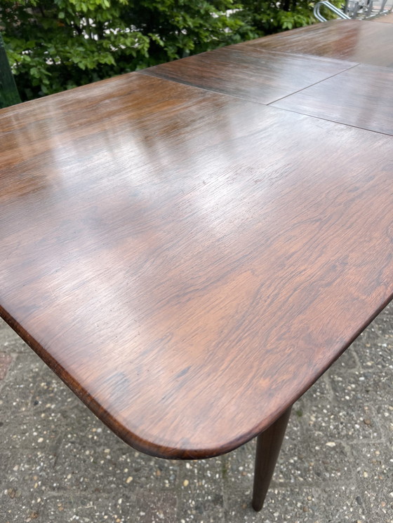Image 1 of Mid Century eetkamertafel, Parlisander 