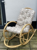 Vintage Rotan schommelstoel