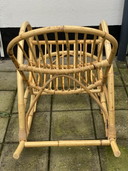 Vintage Rotan schommelstoel