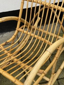 Vintage Rotan schommelstoel