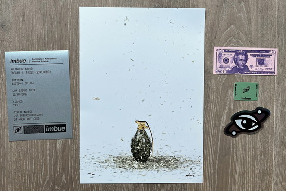 Image 1 of Imbue - Litho van overlijden en belastingen